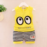 Summer children's Vest big eyes children's suit