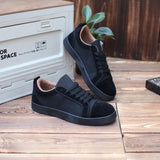 Red Background Men's Sneakers Sports Canvas Breathable