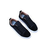 Red Background Men's Sneakers Sports Canvas Breathable