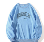 Letter Print Crew Neck Pullover Sweatshirt