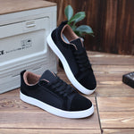 Red Background Men's Sneakers Sports Canvas Breathable