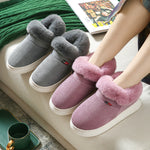 Winter Plush Cotton Shoes For Men And Women Cozy Fluffy Corduroy House Slippers Warm Slip On Fleece House Shoes