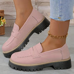 Fashion Casual Matte British Style Women's Shoes