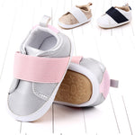 Baby sneakers with rubber soles for baby toddlers