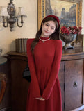 Red Small Long Skirt For Women