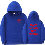 Letter printed Hoodie men's and women's fleece hoodies