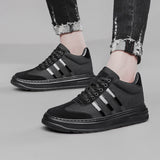 Men's High-top Board Shoes Trendy Korean Casual Height Increasing Shoes