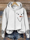 Zipper Hooded Sweatshirt Digital Printing