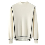 Simple All-match Pure Wool Women's Knitted Bottoming Shirt Loose