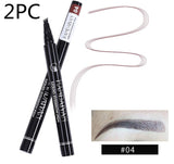 Microblading Eyebrow Pencil Waterproof Fork Tip Tattoo Pen Tinted Fine Sketch Eye Brow Pencils Long Lasting Eyebrows