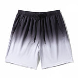 Summer Thin Ice Silk Shorts Men's Gradient Sports Beach Pants