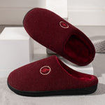 Warm Velvet Woolen Couple Non Slip Cotton Slippers