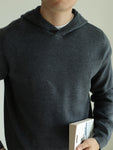 Retro Pullover Hooded Sweater Long Sleeves Inner Wear Men's Knitwear