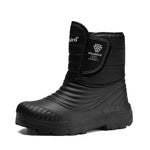 Winter Fleece Lined Padded Warm Keeping High-top Raise The Bottom Men's Cotton Shoes