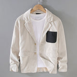 Retro Corduroy Cotton Suit Casual Loose Men's Jacket