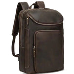 Retro Leather Large Capacity Multifunctional Leisure Travel Backpack