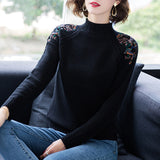 Fashion Embroidery Loose Sweater For Women