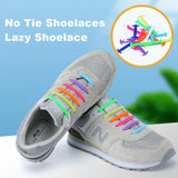 Silicone Elastic Shoelaces Fashion Unisex Athletic No Tie Shoe Lace All Sneakers Fit Quick Shoe Lace