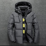 Winter Warm Men Jacket Coat Casual Autumn Stand Collar Puffer Thick Hat White Duck Parka Male Men's Winter Down Jacket With Hood