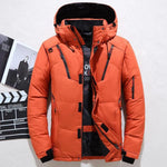 -20 Degree Down Jacket Male Winter Parkas Men White Duck Down Jacket Hooded Outdoor Thick Warm Padded Snow Coat Oversize M-5XL