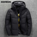 ZOZOWANG High Quality White Duck Thick Down Jacket Men Coat Snow Parkas Male Warm Hooded Clothing Winter Down Jacket Outerwear