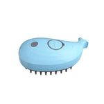 Dog Cat Steam Hair Brush Electric Spray Comb Whale Shape 3 In1 Dog Steamer Massager Pet Grooming Removing Tangled and Loose Hair