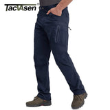 TACVASEN Summer Lightweight Trousers Mens Tactical Fishing Pants Outdoor Hiking Nylon Quick Dry Cargo Pants Casual Work Trousers