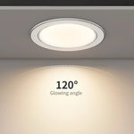 6/12pcs Led Downlight 5W 9W 12W 15W 110V/220V Ceiling Lamp Recessed Down Light Round Led Panel Light 3 color Dimmable Spotlight