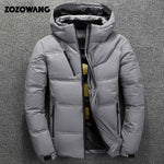 ZOZOWANG High Quality White Duck Thick Down Jacket Men Coat Snow Parkas Male Warm Hooded Clothing Winter Down Jacket Outerwear