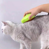 Steamy Dog Brush Electric Spray Cat Hair Brush 3 in1 Dog Steamer Brush for Massage Pet Grooming Removing Tangled and Loose Hair