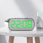 Led Digital Alarm Clock 5 Levels Adjustable Brightness Mirror Home Decor