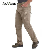 TACVASEN Summer Lightweight Trousers Mens Tactical Fishing Pants Outdoor Hiking Nylon Quick Dry Cargo Pants Casual Work Trousers