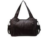 Handbag European And American Retro Solid Color Simple Texture