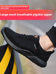 Flyknit Protective Shoes Breathable Mesh Anti-smashing And Anti-penetration Safety Protection