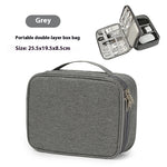 Data Cable Storage Bag Mobile Power Box Travel Portable Digital Accessories Organizing Folders