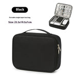 Data Cable Storage Bag Mobile Power Box Travel Portable Digital Accessories Organizing Folders