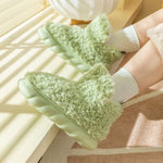 Winter Package Heeled Waterproof Home Indoor And Outdoor Wear Cute High Helper Cotton Slippers