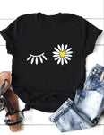 Simple Fashion Print T-shirt Women