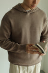 Retro Pullover Hooded Sweater Long Sleeves Inner Wear Men's Knitwear