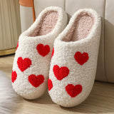 Women's Home Slippers Fashion Plush House Shoes For Valentine's Day