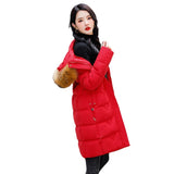 New Fleece-lined Down Jacket Women's Winter Thick Cotton Clothing Coat