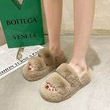 Fuzzy Slippers Women House Shoes Fluffy Bedroom Slippers