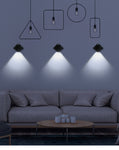 Wireless USB Rechargeable Decor Wall Lamp Human Body Sensing Home Decor Night Lights Bedroom Porch Balcony Corridor Decor Lamps