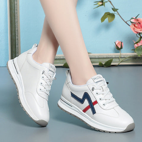 Leisure Sneaker Lightweight Soft Sole Leather Non-slip