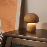 INS Wooden Cute Mushroom LED Night Light With Touch Switch  Bedside Table Lamp For Bedroom Childrens Room Sleeping Night Lamps Home Decor