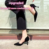 Summer New Stiletto Heel Pointed Black High Heels