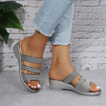 New Wedge Sequined Women's Sandals