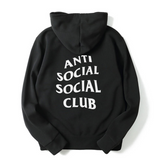 women Long Sleeve anti social social club  ASSC Hoodie Sweatshirt Jumper Hooded Pullover Tops