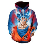 Cartoon hoodie seven dragon ball Z pocket hooded sweatshirt sleeves for men and women wearing