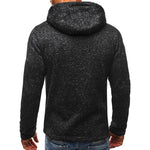 Plus Size Autumn Long Sleeve Hoodies Sweatshirt Men Zipper Solid Sweatshirt Casual Loose Streetwear Hip Hop Hoodie